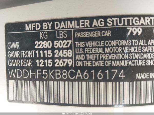 2012 MERCEDES-BENZ E 350 E350 — I9