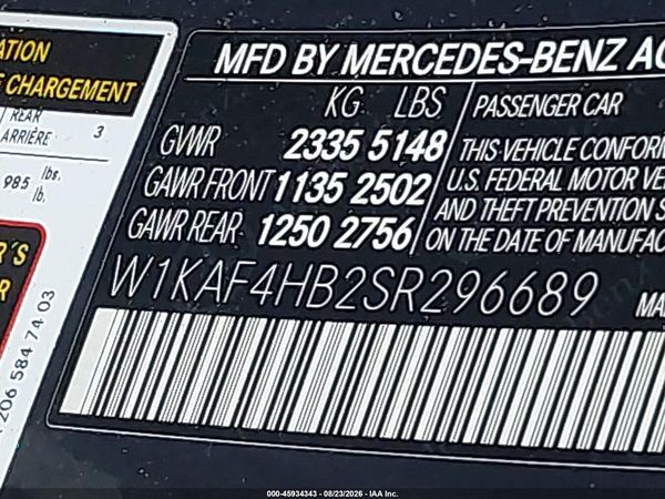 2025 MERCEDES-BENZ C 300 C300 4MATIC