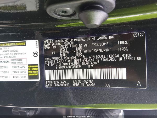 2022 LEXUS RX 350 350 Premium — I9