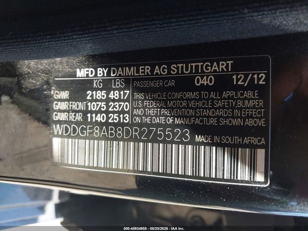 2013 MERCEDES-BENZ C 300 SPORT 4MATIC