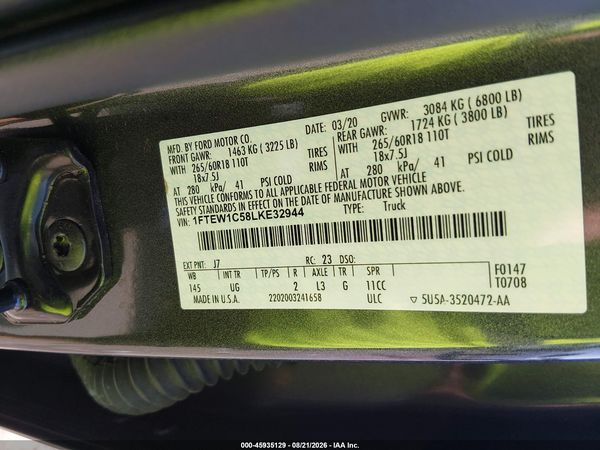 2020 FORD F-150 XLT