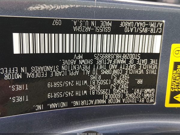 2018 TOYOTA HIGHLANDER LIMITED