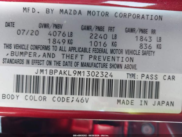 2021 MAZDA MAZDA3 SELECT