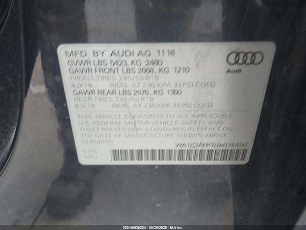 2017 AUDI Q5 2.0T PREMIUM