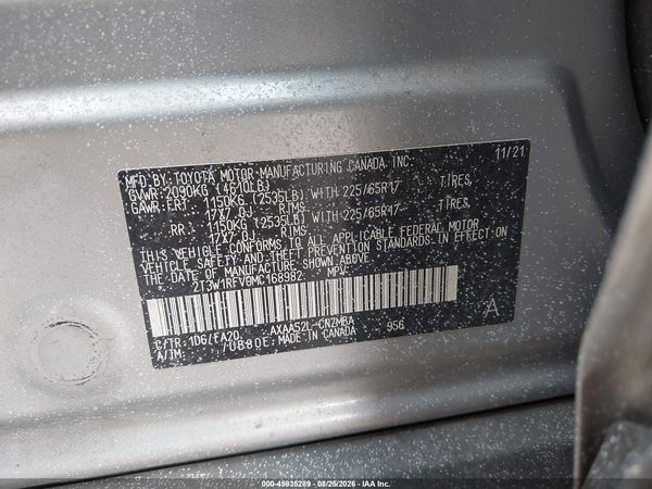 2021 TOYOTA RAV4 XLE