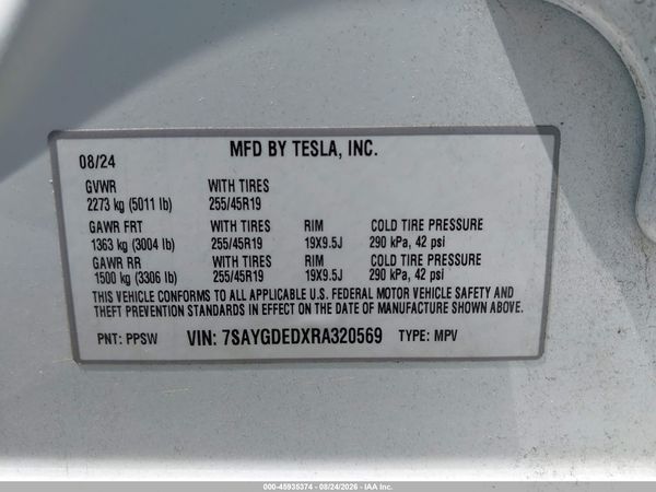 2024 TESLA MODEL Y
