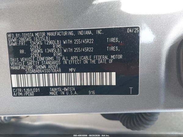 2025 LEXUS TX 500H F SPORT LUXURY