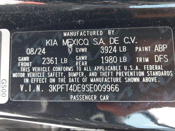 2025 KIA K4 LX/LXS