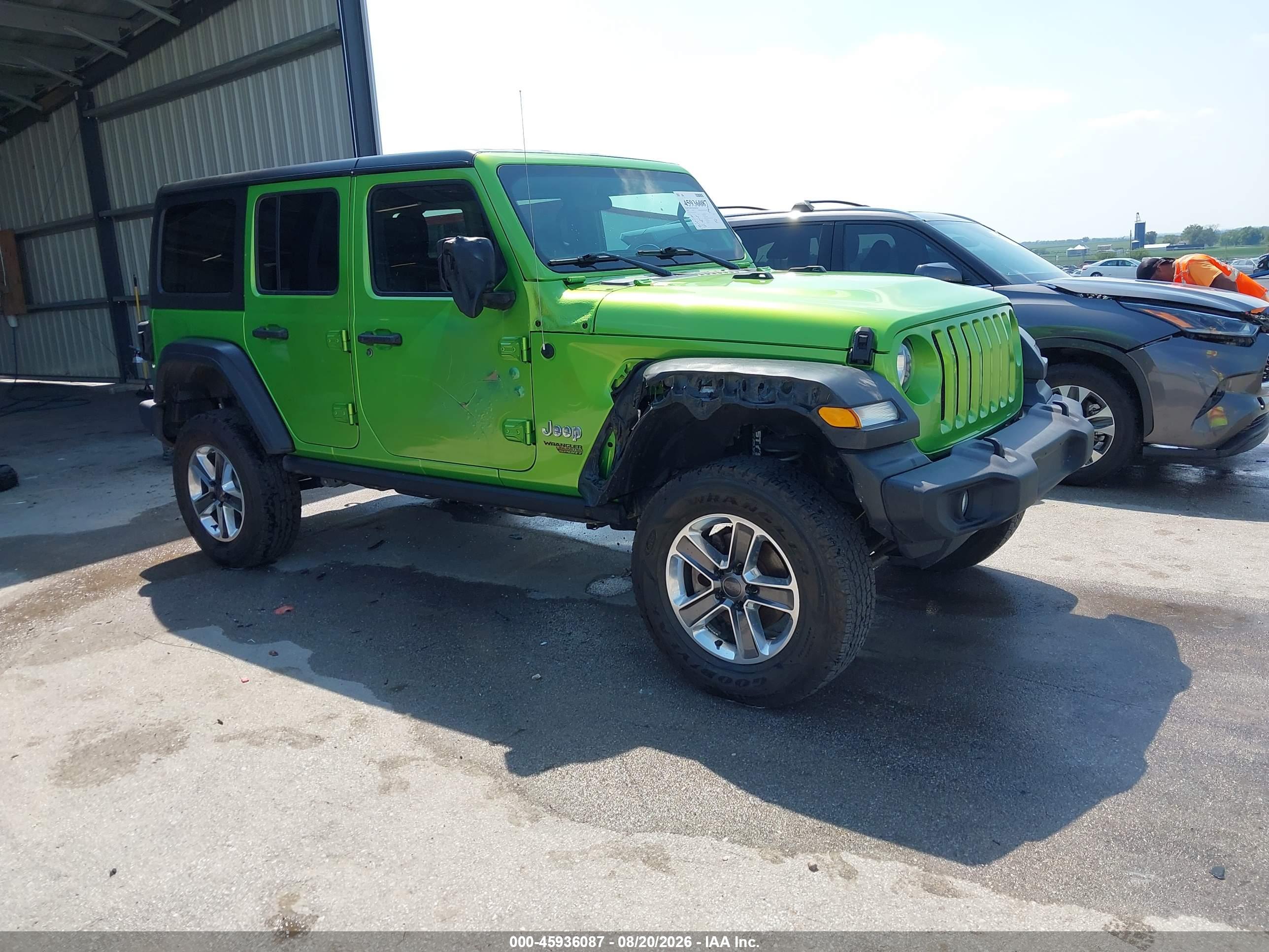 2018 JEEP WRANGLER UNLIMITED SPORT S 4X4