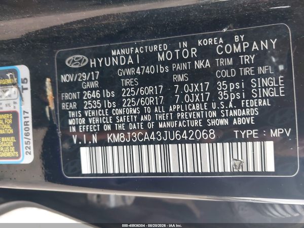 2018 HYUNDAI TUCSON SEL