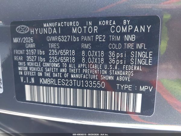 2026 HYUNDAI PALISADE SEL 7P