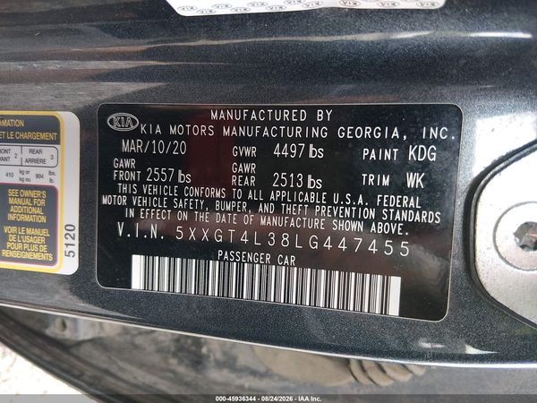 2020 KIA OPTIMA LX — I9