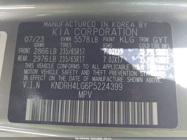 2023 KIA SORENTO HYBRID EX