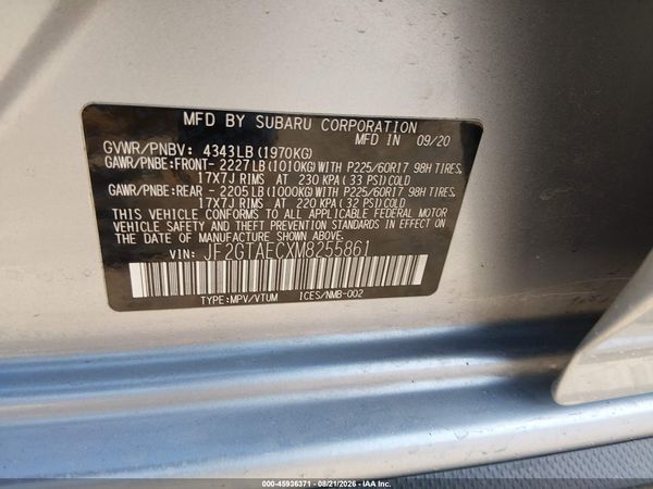 2021 SUBARU CROSSTREK PREMIUM