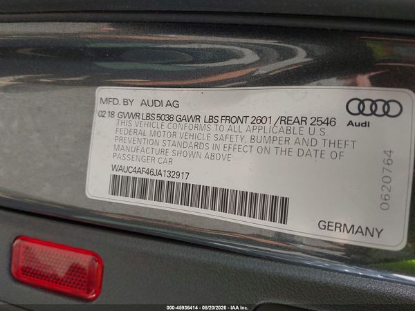 2018 AUDI S4 3.0T PREMIUM PLUS