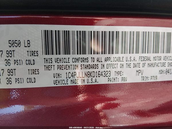 2019 JEEP CHEROKEE LATITUDE PLUS FWD