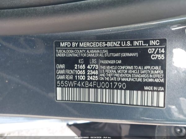 2015 MERCEDES-BENZ C 300 4MATIC — I9