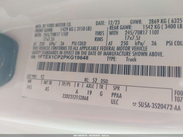2023 FORD F-150 XL