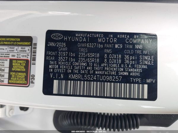 2026 HYUNDAI PALISADE SEL 7P