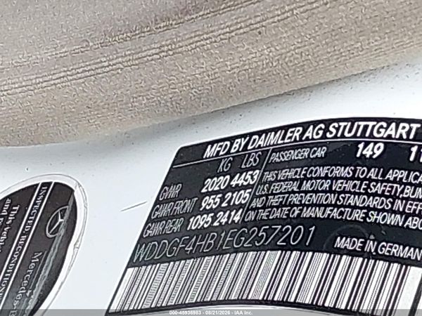 2014 MERCEDES-BENZ C 250 SPORT