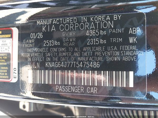 2026 KIA K5 GT-LINE FWD