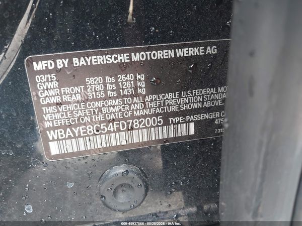 2015 BMW 750LI — I9