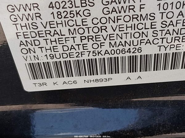 2019 ACURA ILX