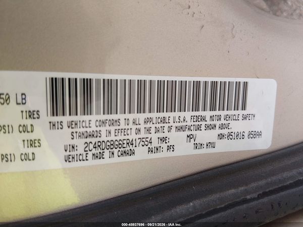 2014 DODGE GRAND CARAVAN AMERICAN VALUE PKG — I9