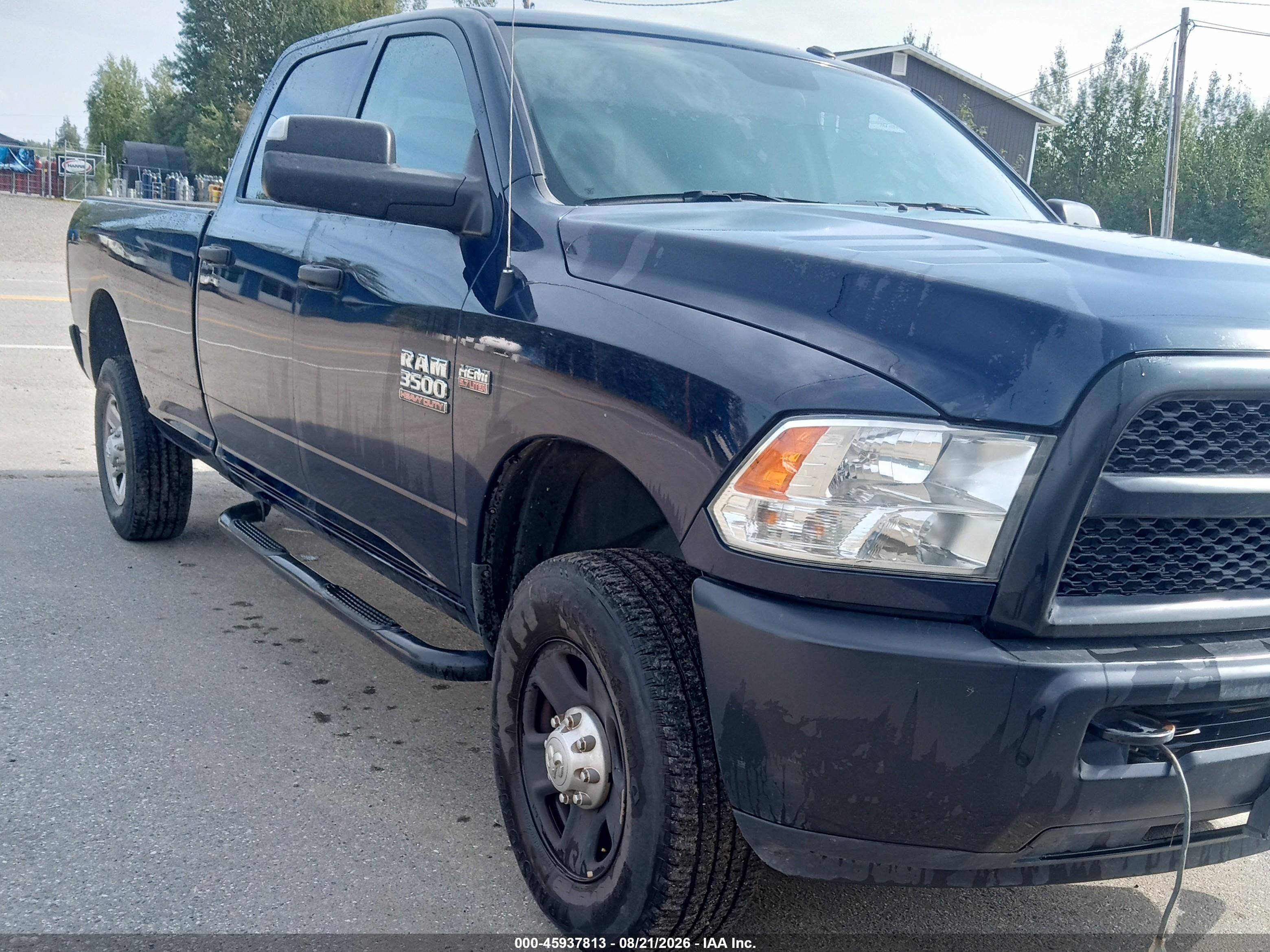 2018 RAM 3500 TRADESMAN  4X4 8' BOX