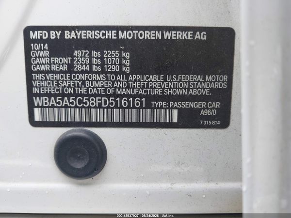 2015 BMW 528I — I9