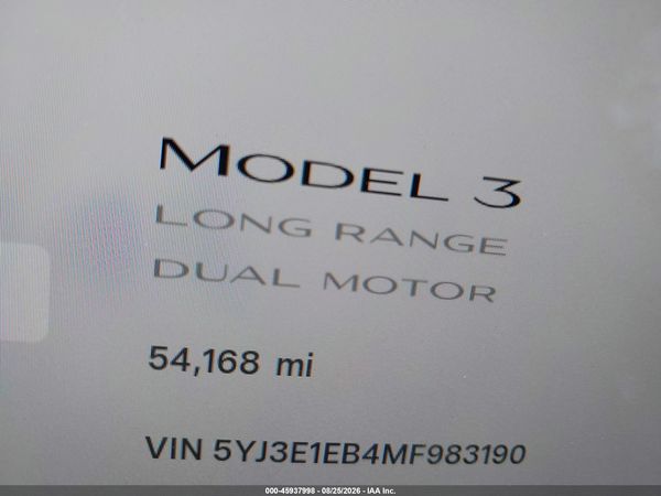 2021 TESLA MODEL 3