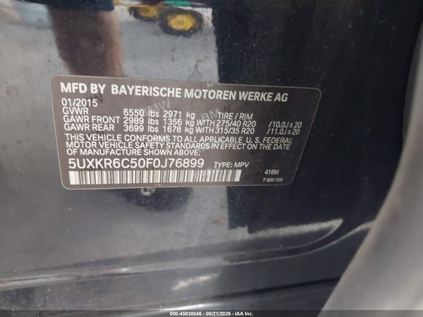 2015 BMW X5 XDRIVE50I