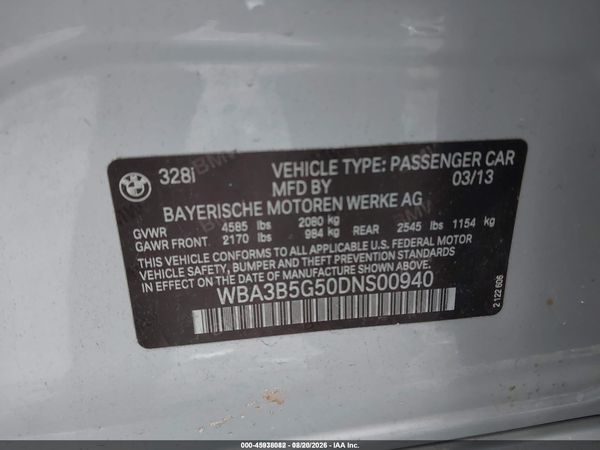 2013 BMW 328I XDRIVE