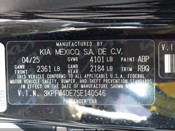 2025 KIA K4 GT-LINE