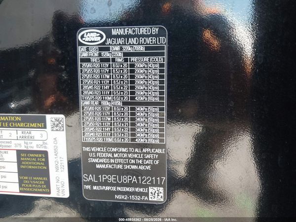 2023 LAND ROVER RANGE ROVER SPORT SE
