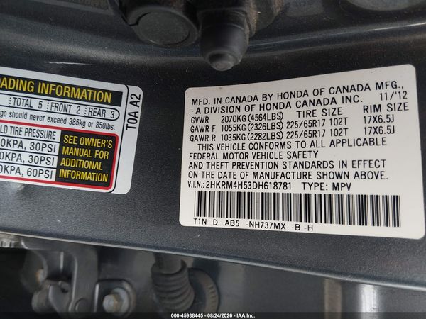 2013 HONDA CR-V EX