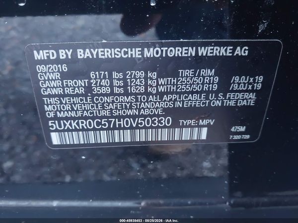 2017 BMW X5 XDRIVE35I