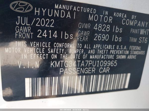 2023 GENESIS G70 2.0T AWD — I9