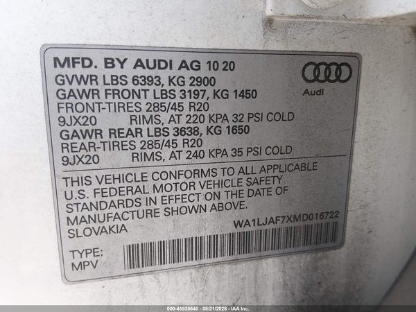 2021 AUDI Q7