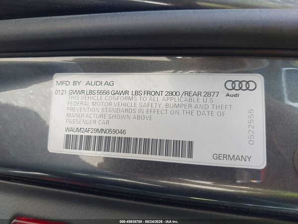 2021 AUDI A6 — I9