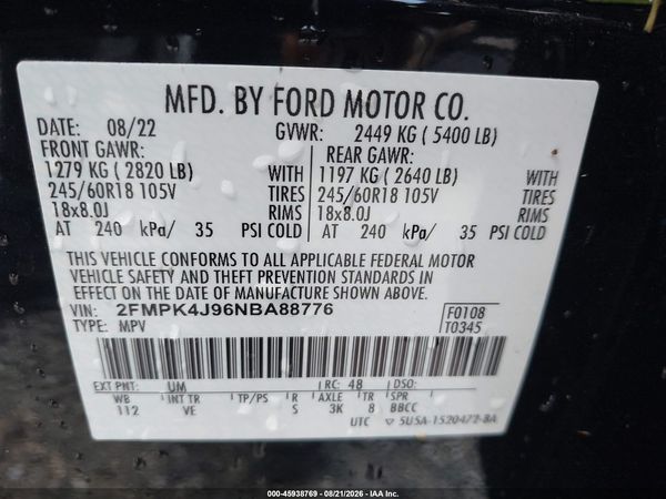 2022 FORD EDGE SEL