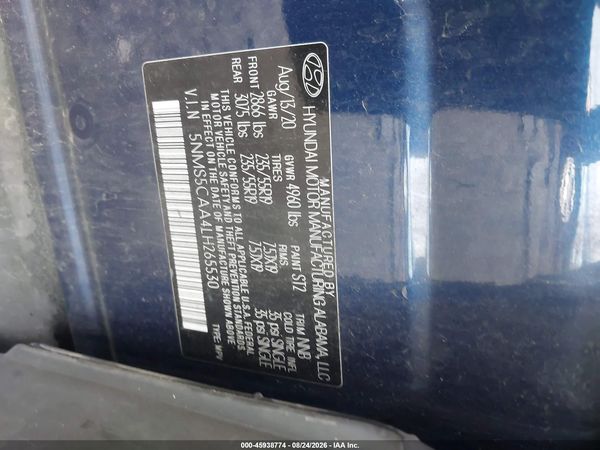 2020 HYUNDAI SANTA FE LIMITED 2.0T