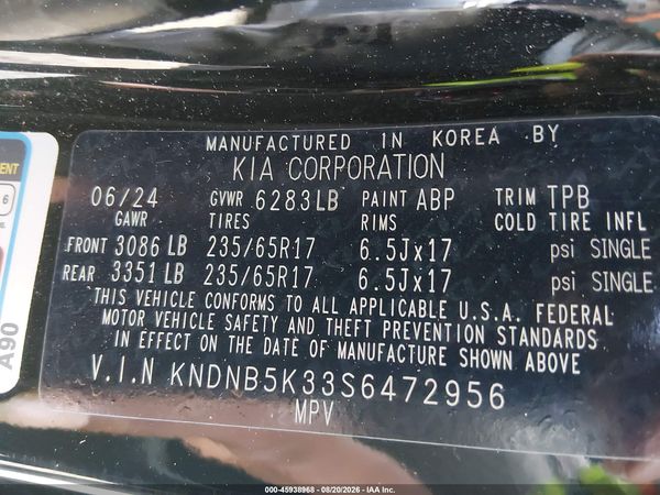 2025 KIA CARNIVAL MPV LXS