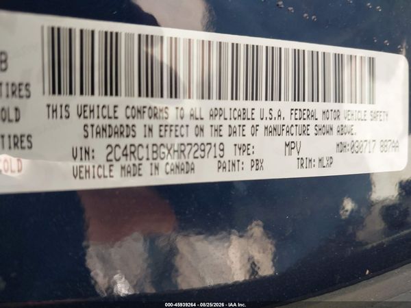 2017 CHRYSLER PACIFICA TOURING-L