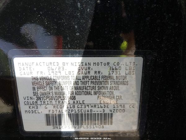 2023 NISSAN KICKS S XTRONIC CVT — I9
