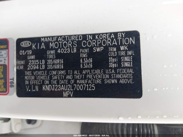 2020 KIA SOUL S