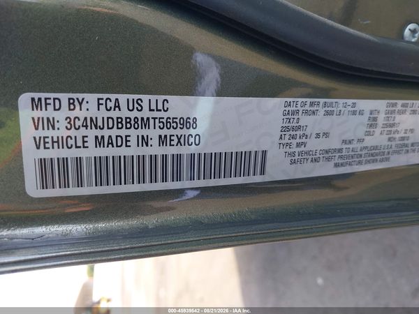 2021 JEEP COMPASS LATITUDE 4X4 — I9