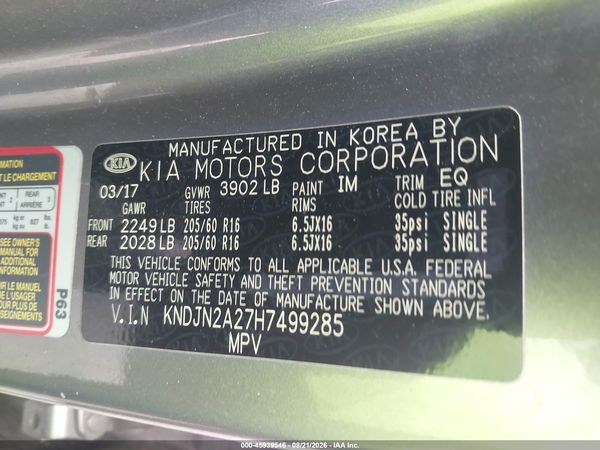 2017 KIA SOUL Base