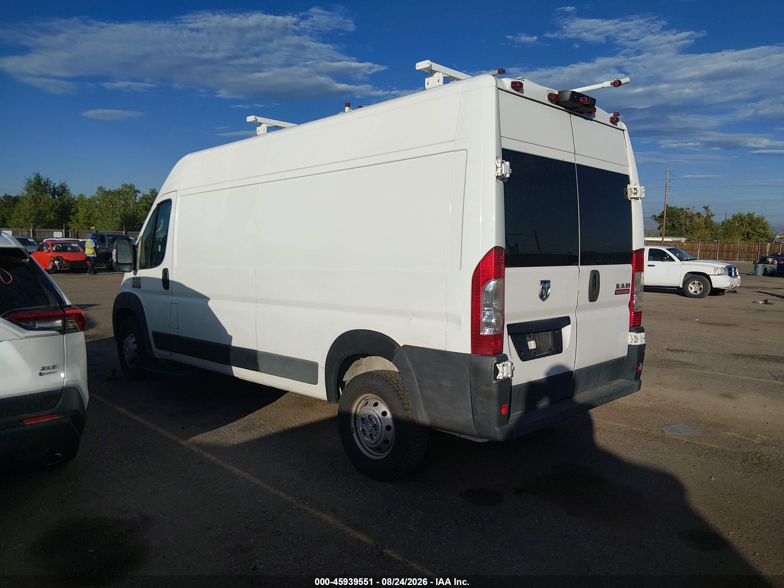 2019 RAM PROMASTER 2500 HIGH ROOF 159 WB
