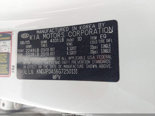 2016 KIA SOUL +